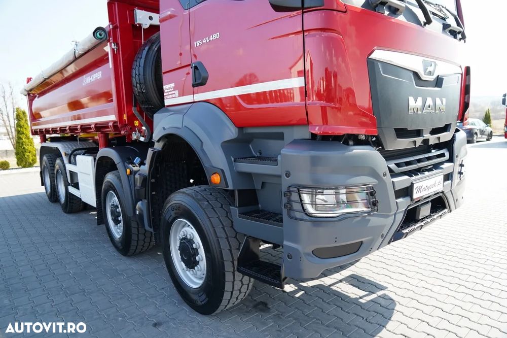 MAN TGS 41.480 / 8x8 / BASCULANĂ SPATE / MANUAL / NOU NOU / KH-KIPPER / - 24