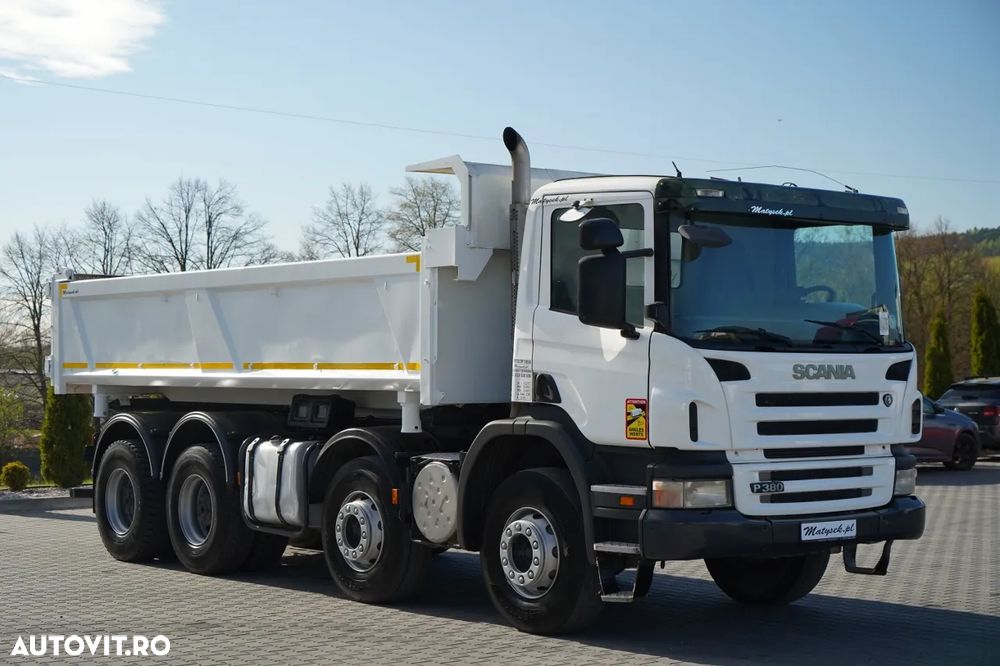 Scania P 380 / 8x4 / BASCULATOR / HIDRODOXY SIDE / BORDMATIC / IMPORTAT / SARCINĂ UTILĂ: 18.500 kg - 15