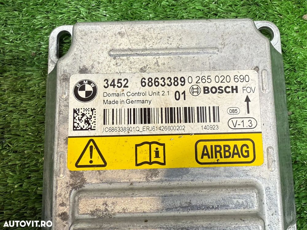 AIRBAG CALCULATOR  (4 BUC. ) BMW 116I SERIA 1 F20 F21 2012 2011-2019 / BMW 320D F30 F31 SERIA 3 2.0 DIESEL 2012 2011-2019 COD OEM 3452685869801 3452686275601 3452686338901 3452685631401 - 7