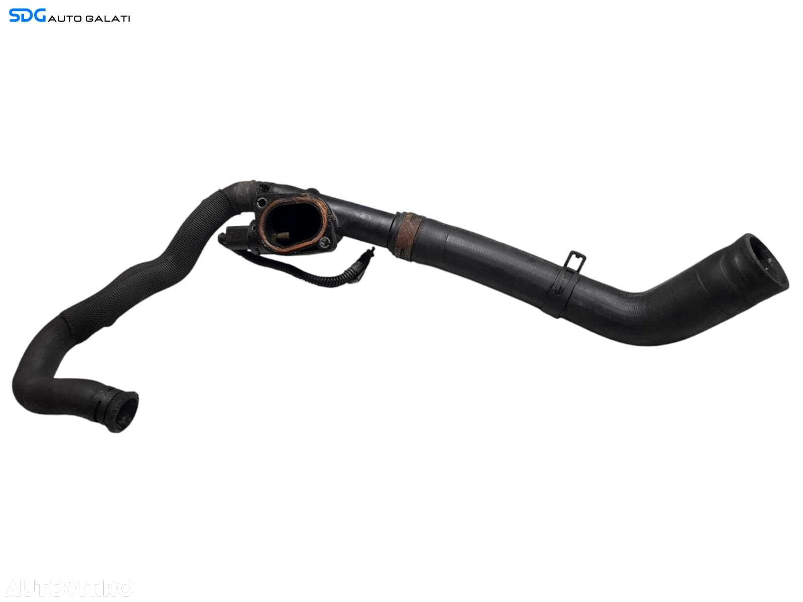 Tub Tubulatura Cot Flansa Apa Lichid Racire Termostat Radiator cu Senzor Temperatura Volkswagen Touran 1.9 TDI BLS BXJ 2003 - 2010 Cod 03G121132B 05291897AA 3C0121157CC [N0606] - 5