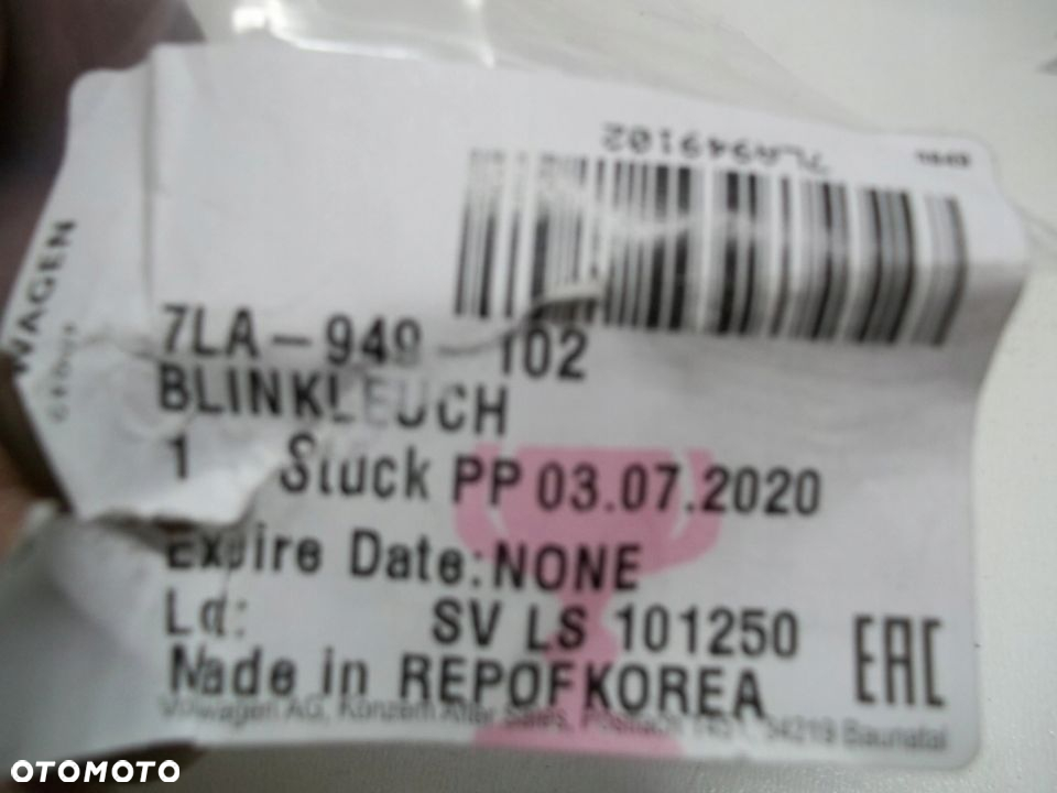 VW TOUAREG KIERUNKOWSkaz błotnika 7la949102 - 3