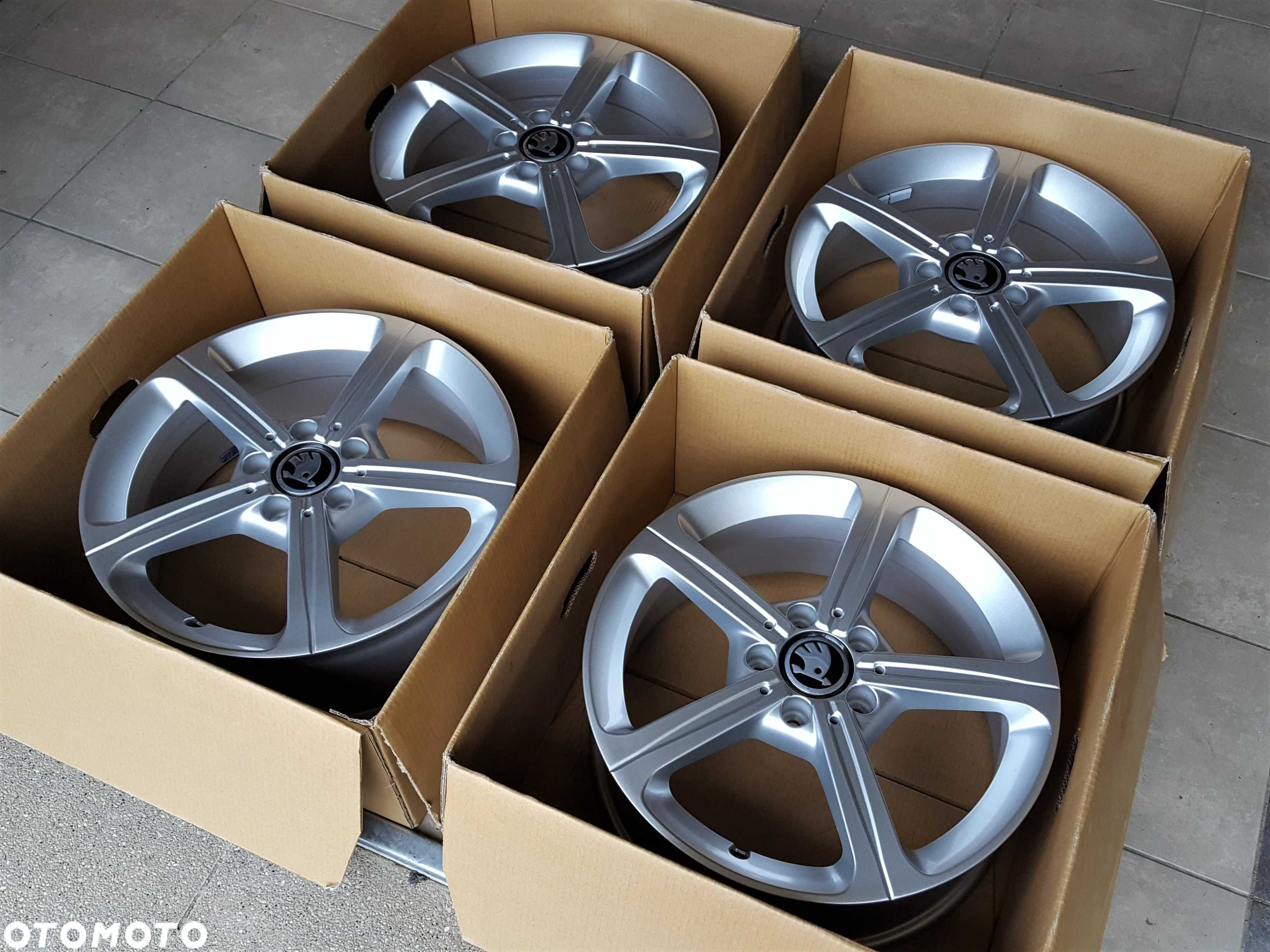 Alufelgi 17 5x112 Skoda Octavia Kodiaq Superb Yeti Karoq jak Nowe 477# - 6