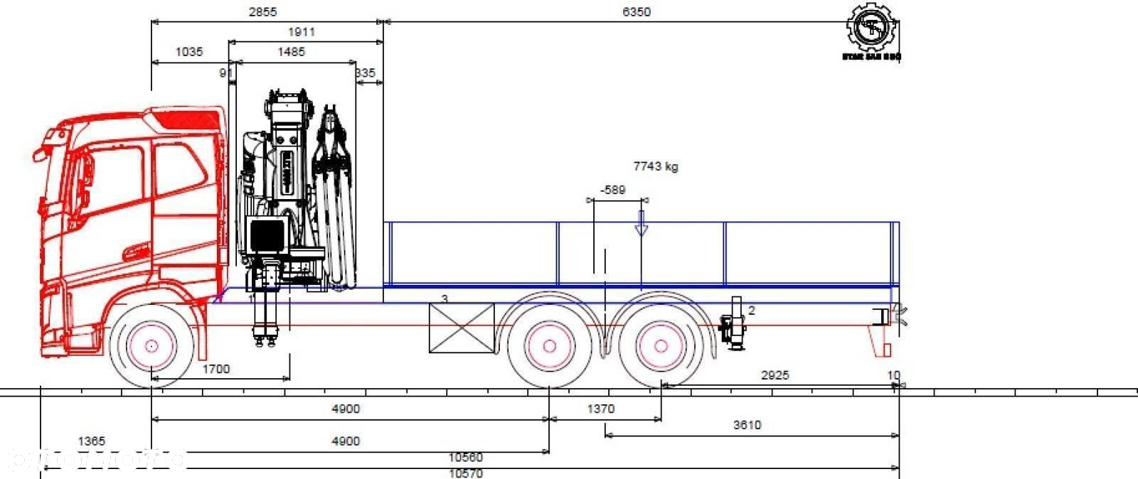 Volvo FH 500 6x2 FASSI F545R.A.2.25 HDS Żuraw NOWY !!! - 14