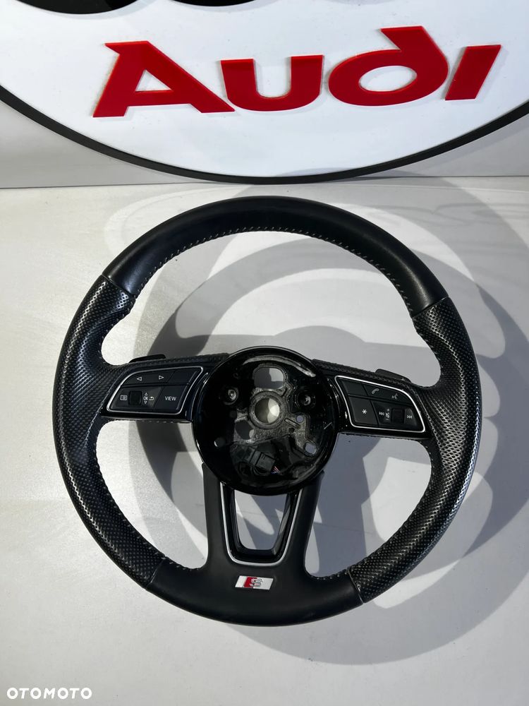 AUDI A4 B9 A5 F5 8W S-LINE KIEROWNICA SKÓRZANA MULTI ŁOPATKI 8W0419091EQ  JAK NOWA PRZEBIEG 6 TYS.* - 2