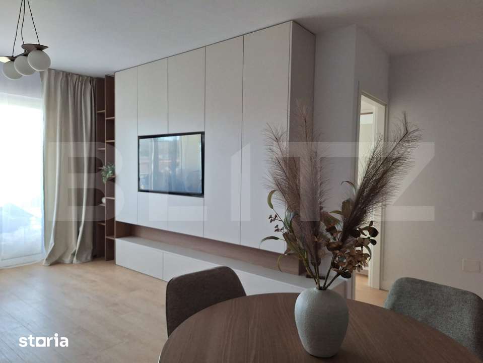 Apartament lux 2 camere 45 mp, terasa 10.50 mp, etaj intermediar, gara — fotografia 1