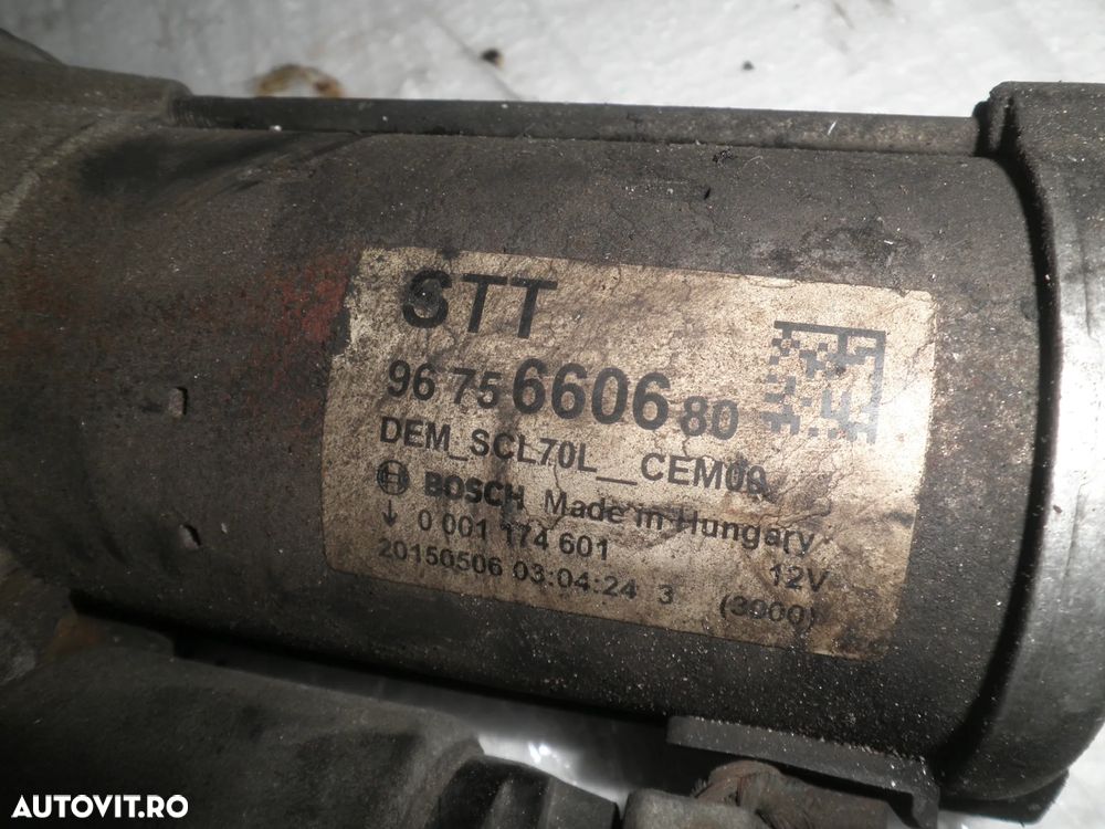 Electromotor Citroen C4 Cactus, Peugeot 208, 3008, 1.6 HDI 9675660680 - 3