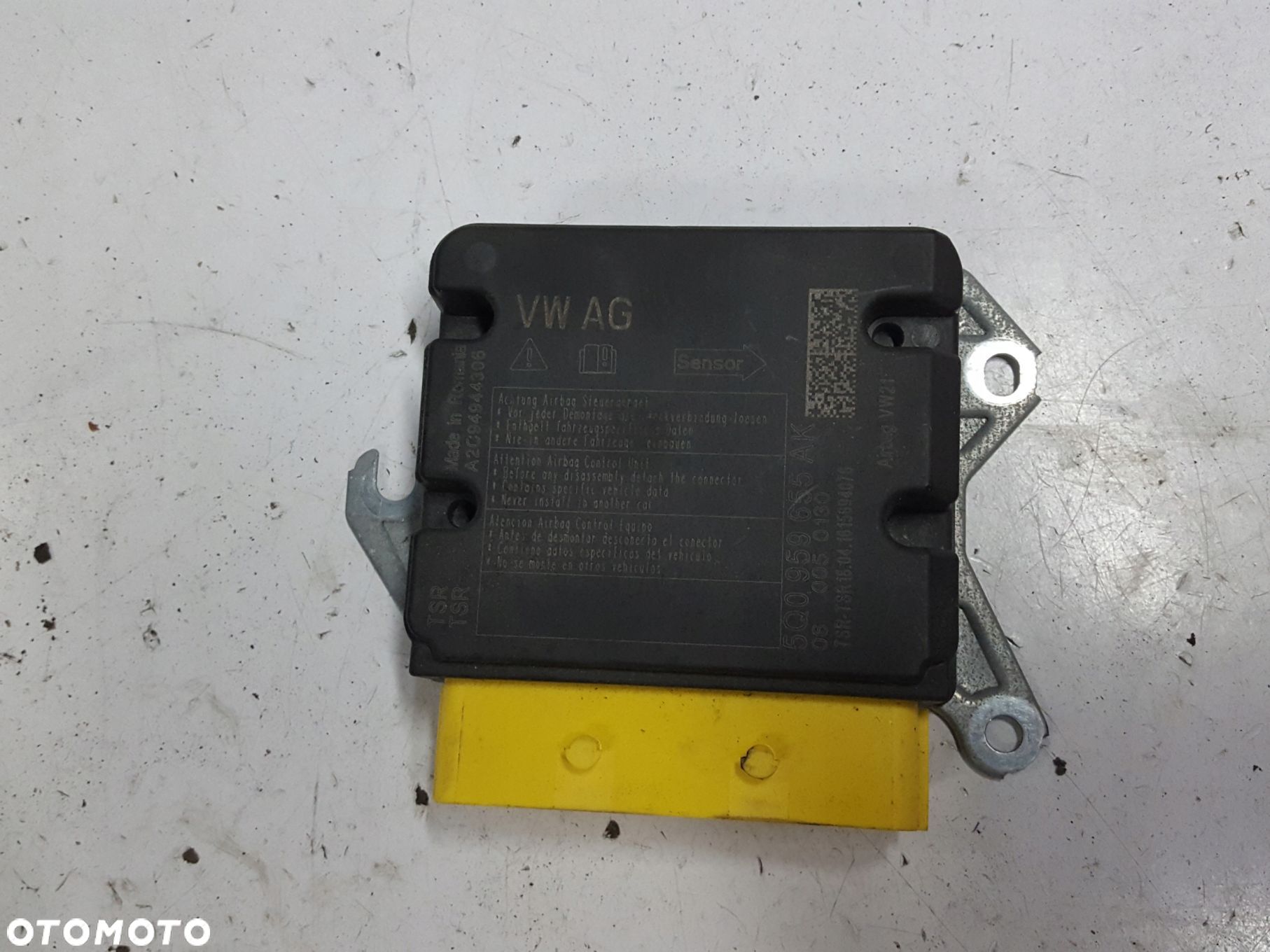 SKODA SUPERB 3 III 15-19r MODUŁ SENSOR PODUSZEK AIRBAG 5Q0959655AK - 1