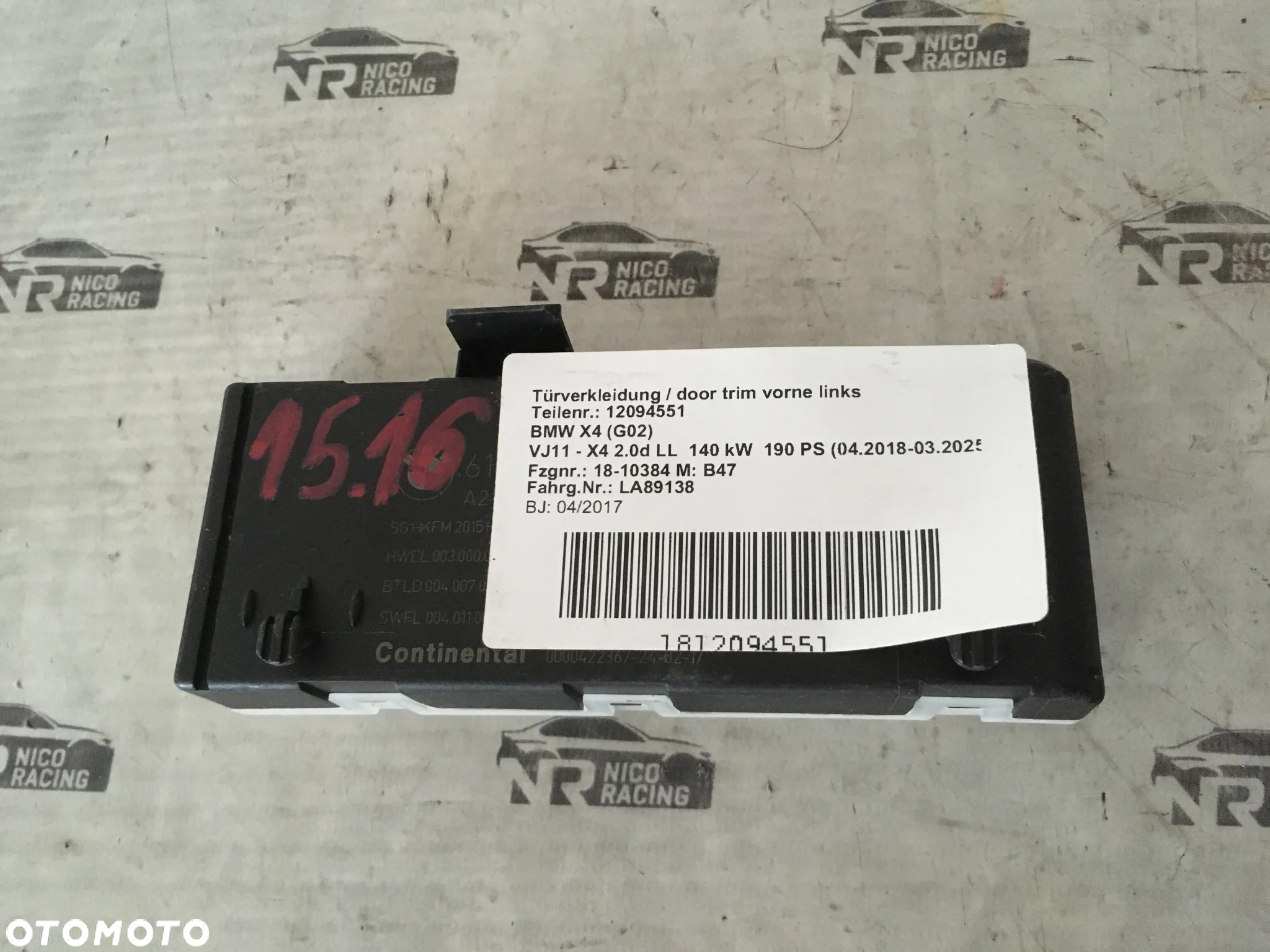 MODUŁ STEROWNIK KLAPY TYŁ BMW G11 G01 G30 7496719 - 2