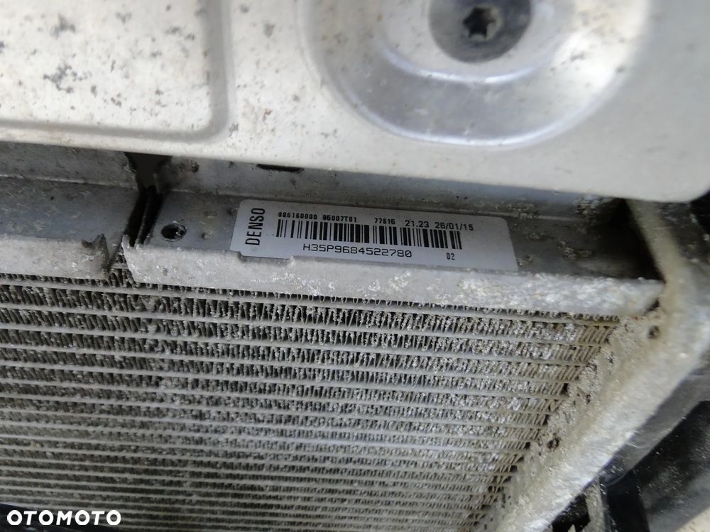 CITROEN DS3 PAS PRZEDNI WZMOCNIENIE CHŁODNICA WODY KLIMY WENTYLATOR KOMPLET 1.2VTI EUROPA - 13