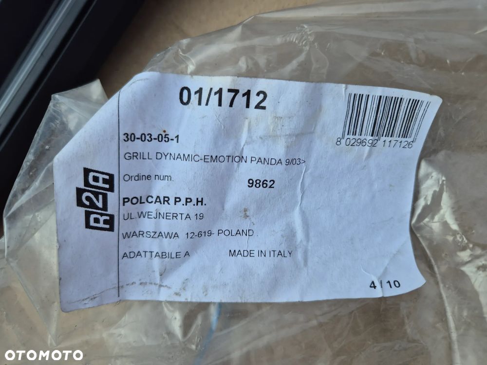 Fiat Panda 2 atrapa.2003-2011.Chrom.Nowy zamiennik. - 6