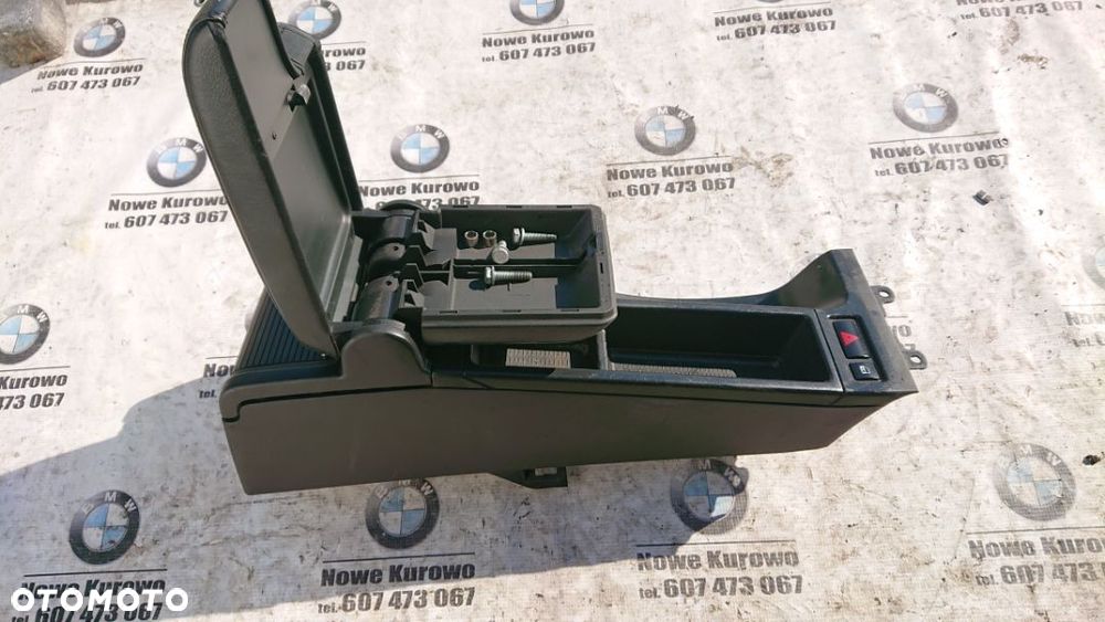 BMW E46 Sedan Kombi Podłokietnik Skóra Tunel Środkowy Komplet - 4
