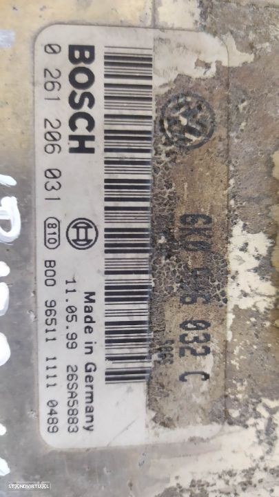 CENTRALINA DO MOTOR SEAT IBIZA VOLKSWAGEN POLO 1.4I 6K0906032C 0261206031 - 2