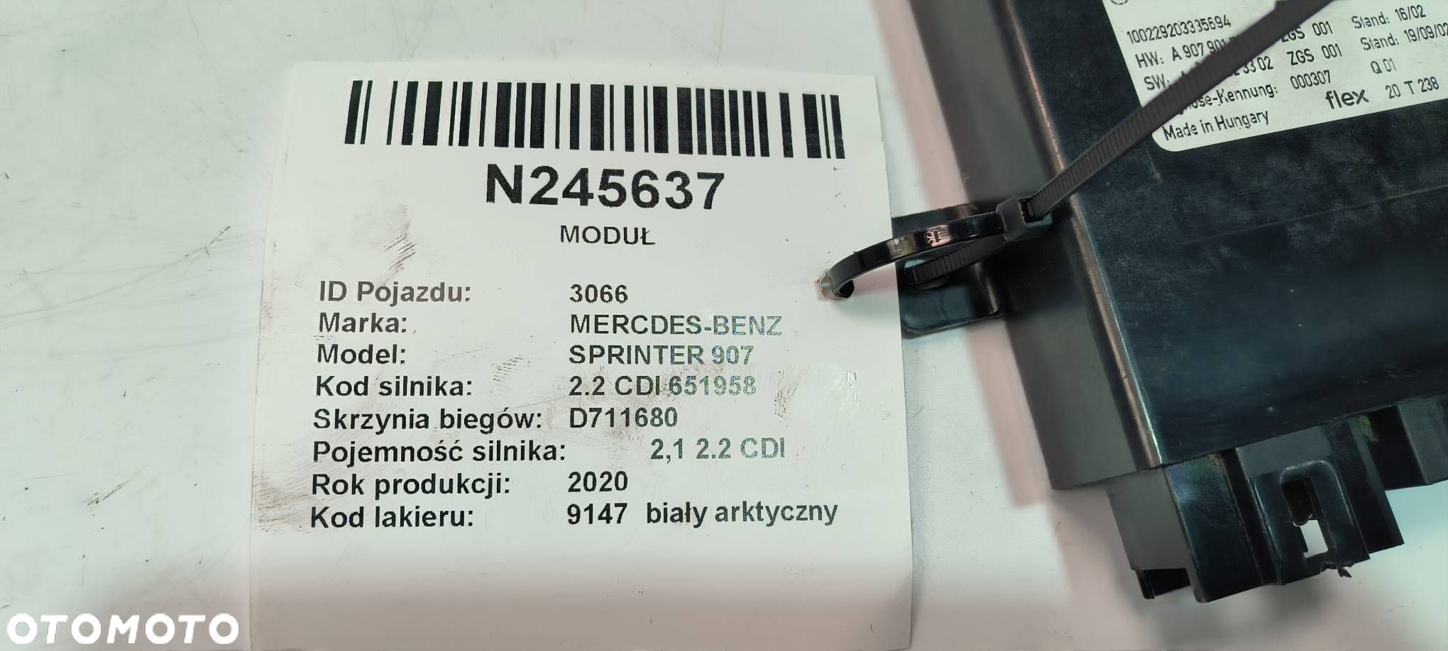 MODUŁ MERCDES-BENZ SPRINTER 907 A9079001403 - 4