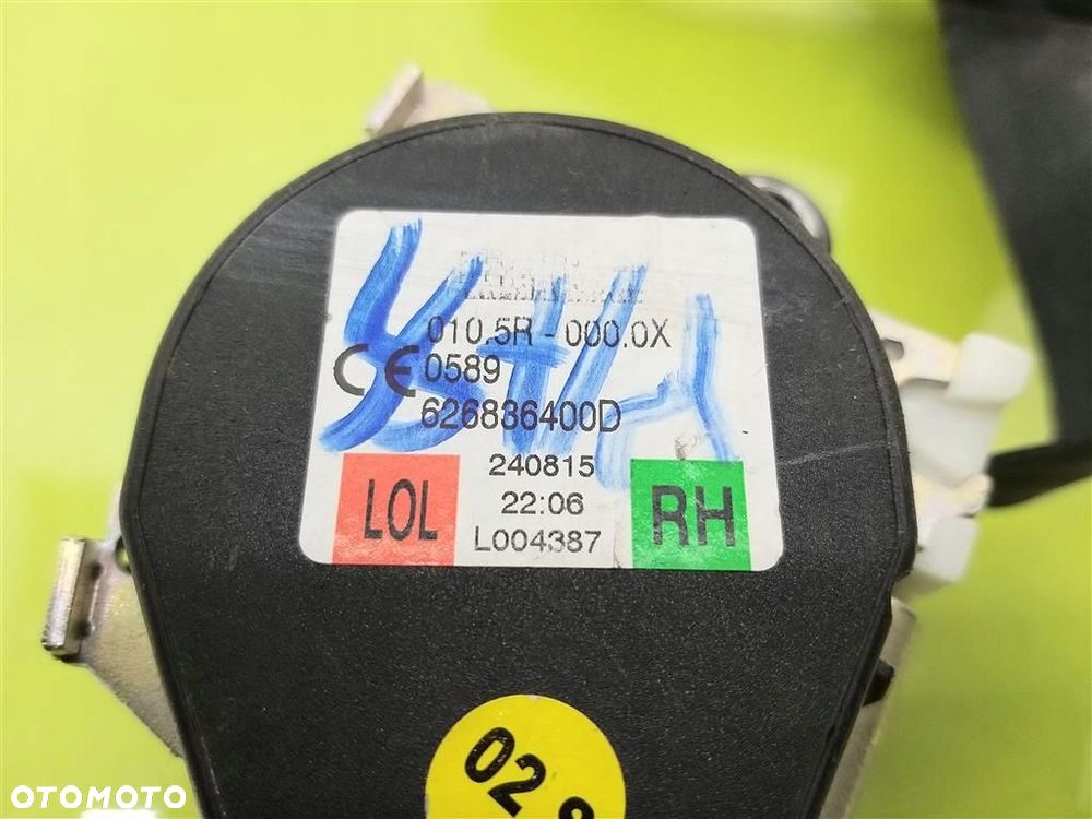 Pas bezpieczeństwa prawy tył VW Passat B8 2014-2022 626836400D ORYGINAŁ - 2