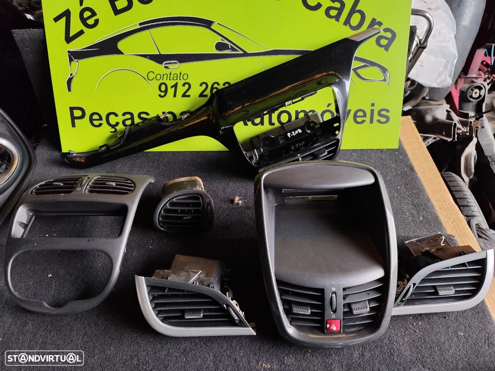 PEUGEOT 206 207 208 GRELHA VENTILAÇÃO TABLIER - 1