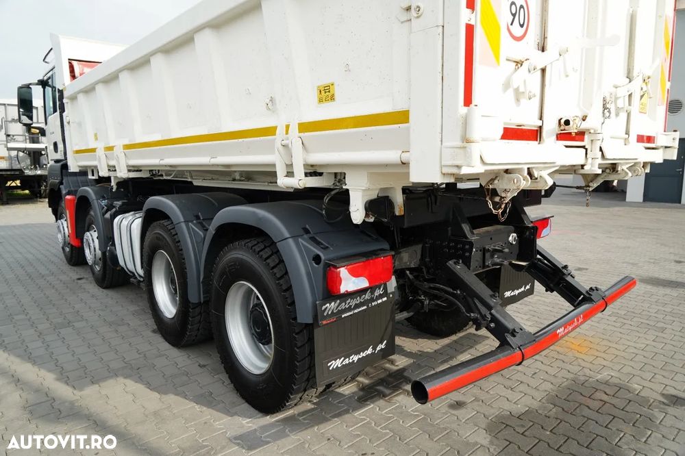 MAN TGS 35.480 / 8x4 / BASCULANTE / BORDMATIC / HYDROBOARD / ANVELOPE 100% / EURO 6 - 19