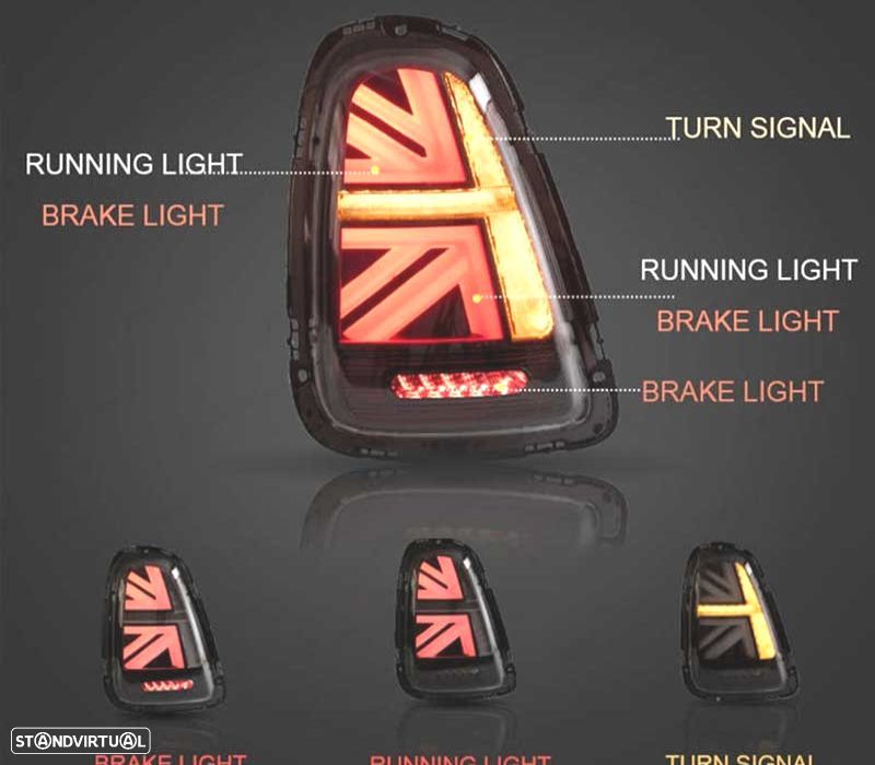 FAROLINS LED MINI COOPER R56 R57 07-13 VERMELHO - 9