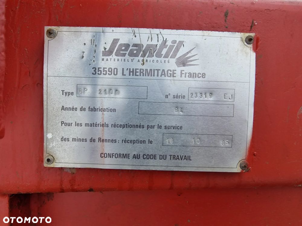 Inny Jeantil BP2100, 10Ton - 12
