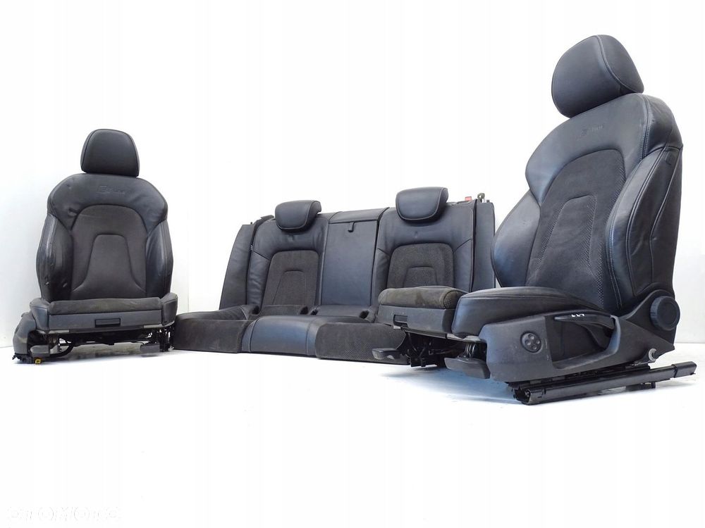 KPL FOTELE KANAPA PÓŁSKÓRA AUDI A5 8T 5D SB S-LINE - 1