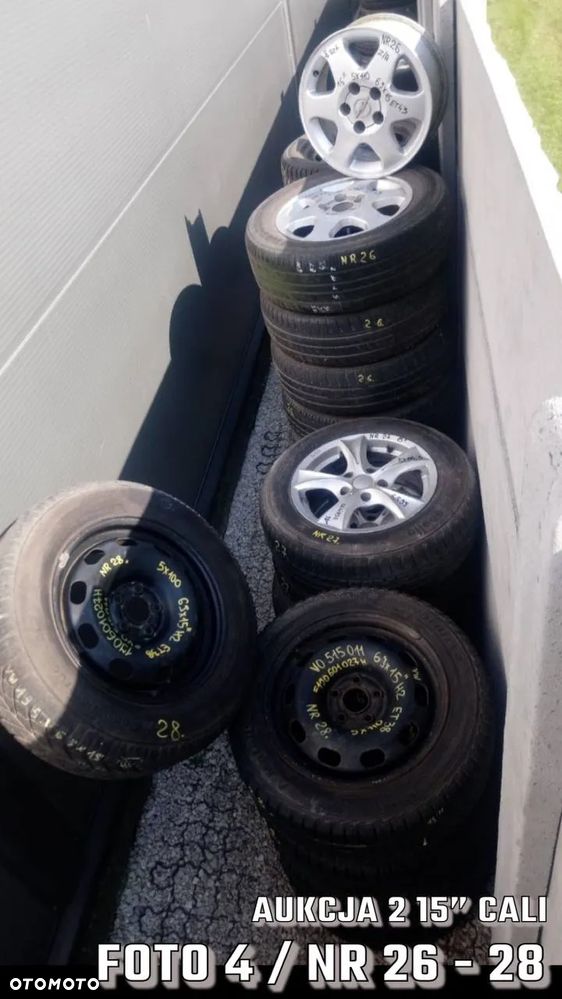15 CALI  KOŁO / FELGA / OPONA RÓŻNE MARKI STALOWE / ALUMINIOWE / ZIMOWE / LETNIE / WIELOSEZONOWE - 7