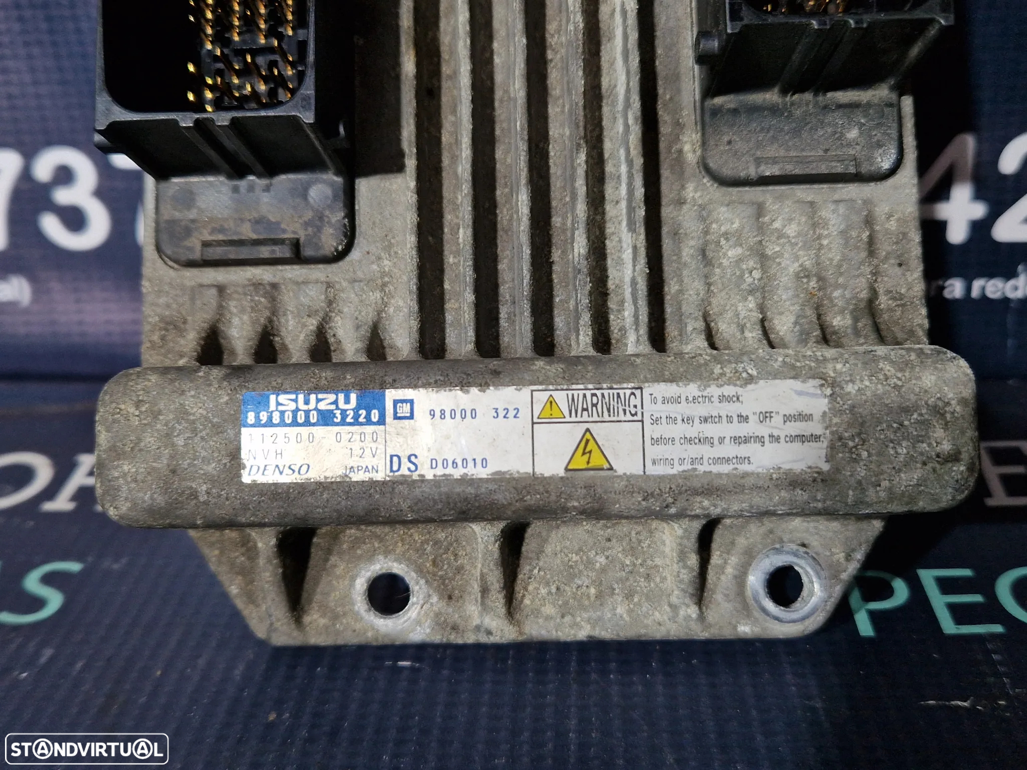 Centralina de motor usada OPEL MERIVA 1.7 CDTI DENSO 112500 0200 / GM 98000 332 Z17DTH - 3