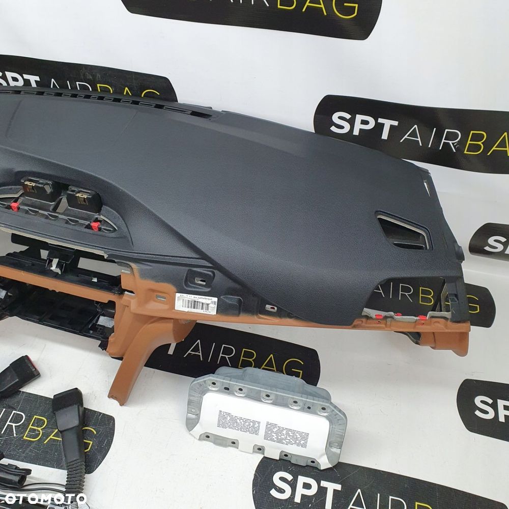 BMW F30 DESKA ROZDZIELCZA KONSOLA KOKPIT PULPIT PODUSZKI AIRBAG AIR BAG NAPINACZE KIT SET - 4