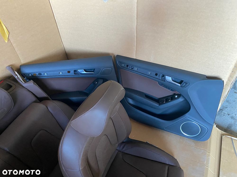 Audi A5 8T S-line Sportback Fotel fotele kanapa skóra grzane brązowe 12km - 17