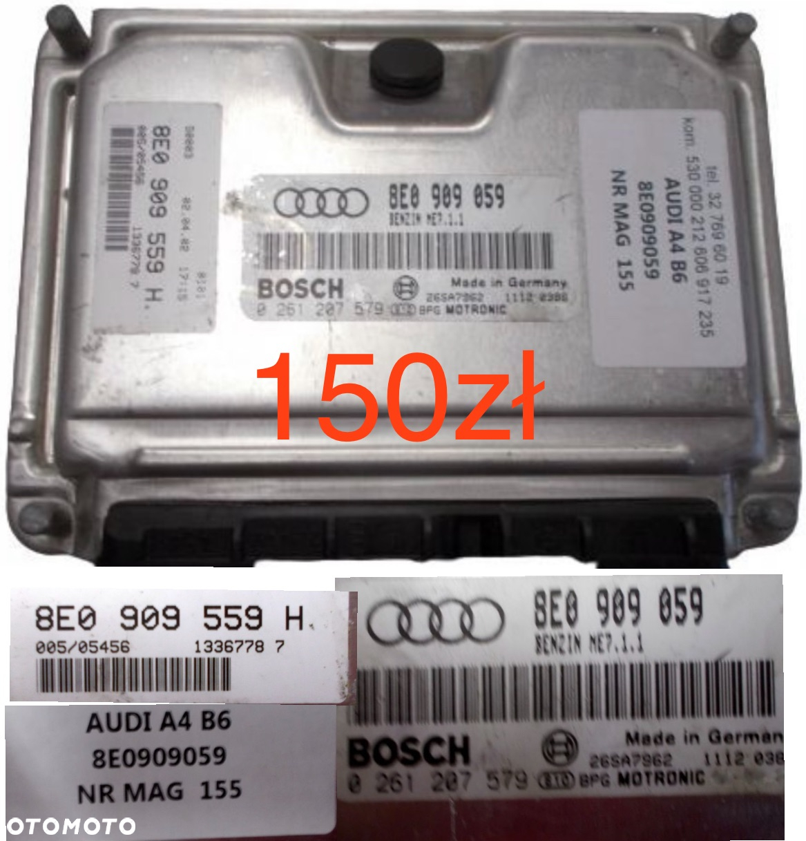 Sterownik komputer silnika Seat Leon Audi A1 1.4TFSi A3 A4 VW Golf 4 5 Bora 1.9 ARL 2.0TDI Passat B5 B6 B7 Skoda Superb Fiat Siena Palio 1.2 Mazda 6 2.2 CiTD Seat Exeo 2.0 TDi ORYGINAŁ. - 7