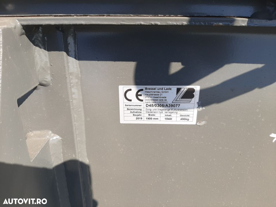 Alta Furca gunoi B&L 1,9 m - 4
