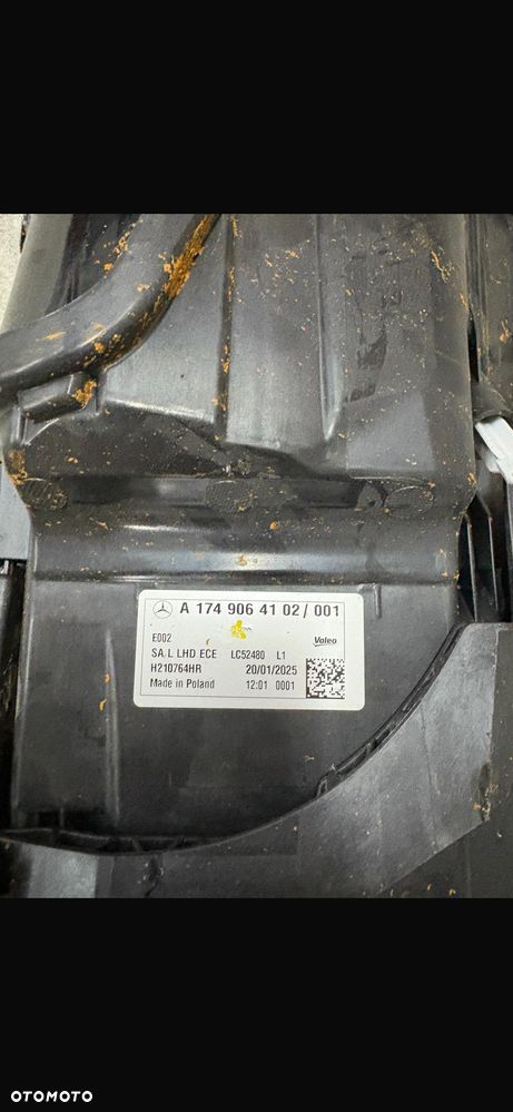 Reflektor Lampa Mercedes CLA A1749064102 - 3