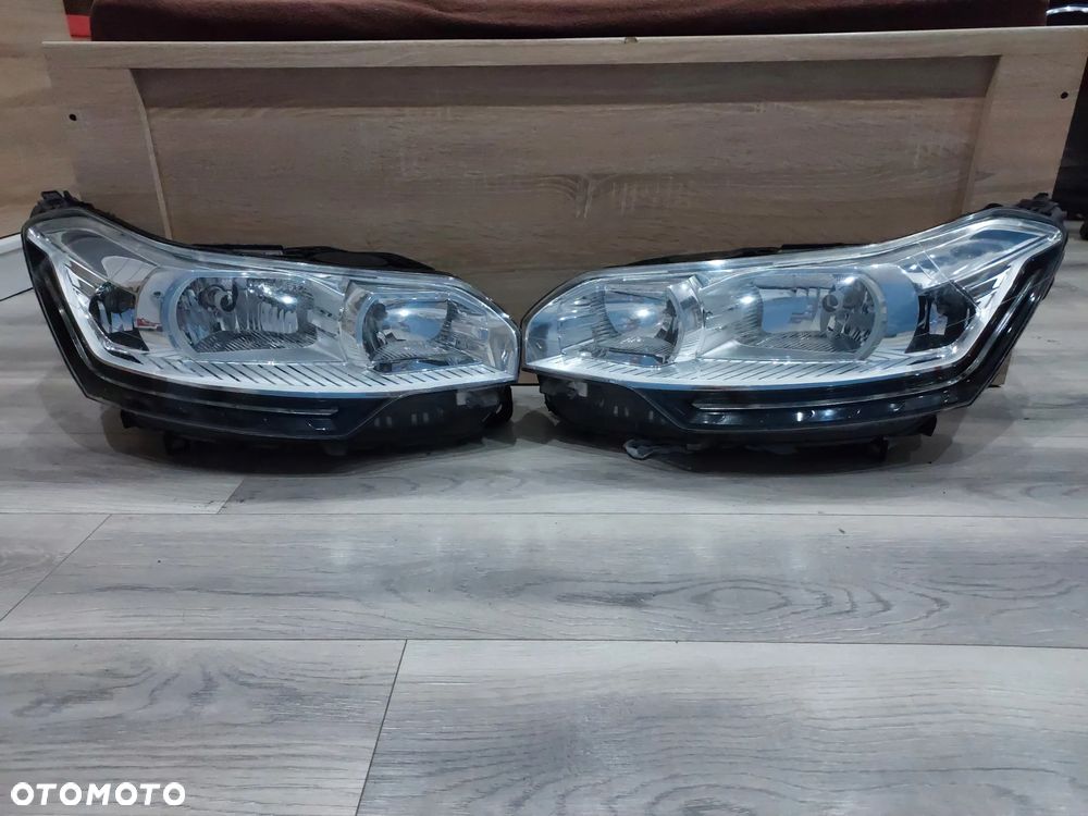 Lampa lampy reflektor przód Citroen C5 III x7 lift LED kompletne Perfekcyjny stan Szybka wysyłka. Nie były naprawiane ani polerowane - 2
