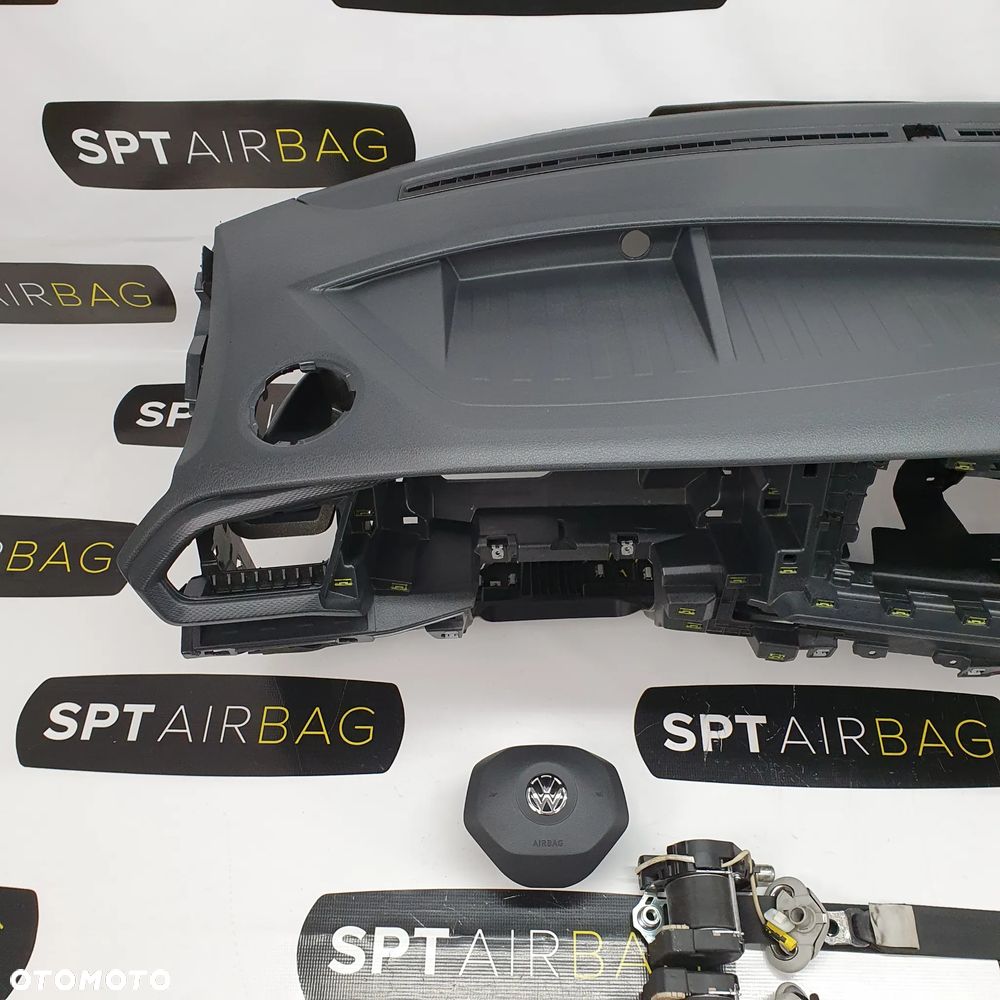 VW T6.1 DESKA ROZDZIELCZA KONSOLA KOKPIT PULPIT PODUSZKI AIRBAG AIR BAG PASY KIT SET - 2