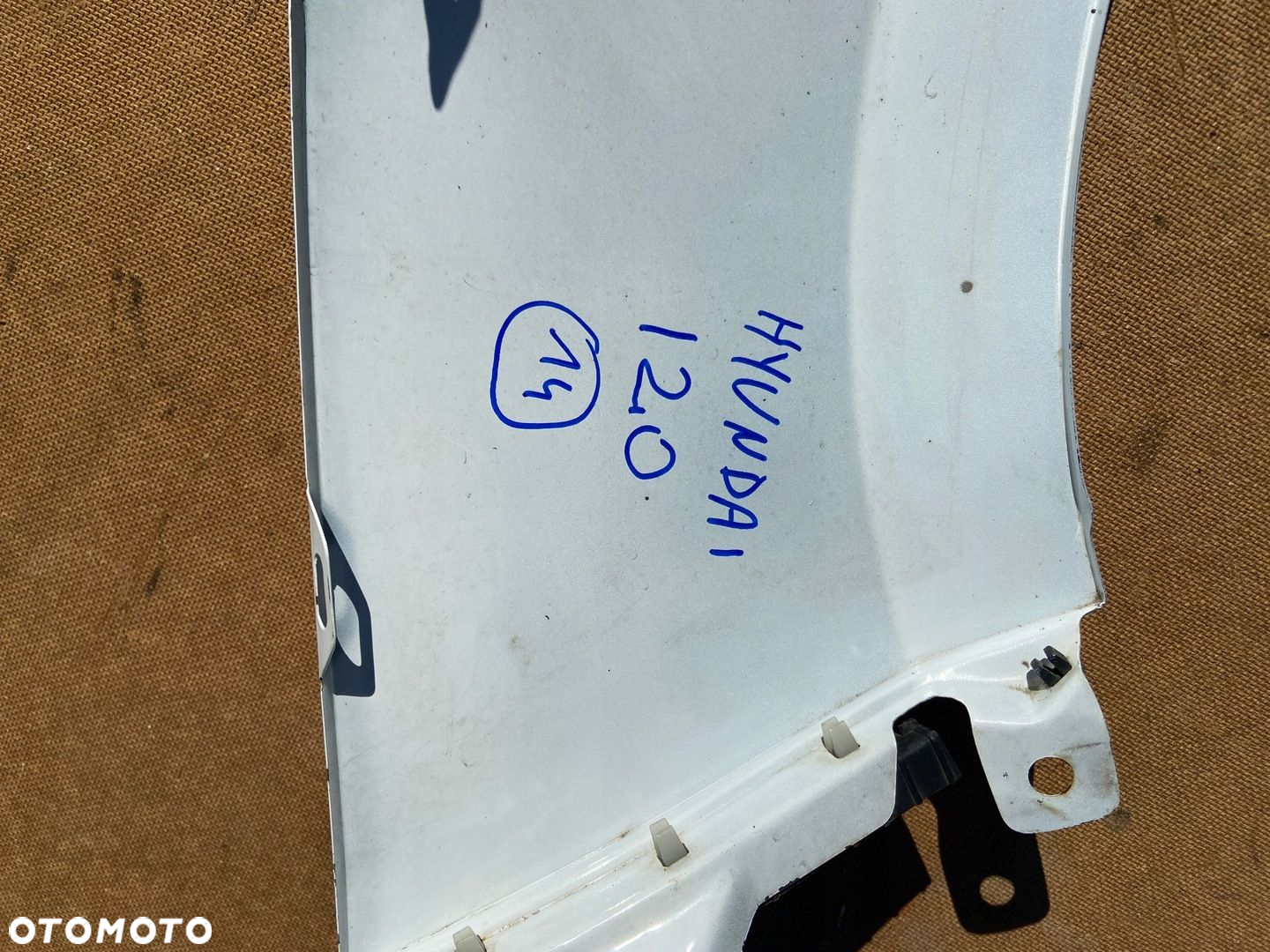 HYUNDAI I20 12-14 BŁOTNIK PRAWY PRZEDNI GT, BEZ RDZY, ORYGINAŁ - 10