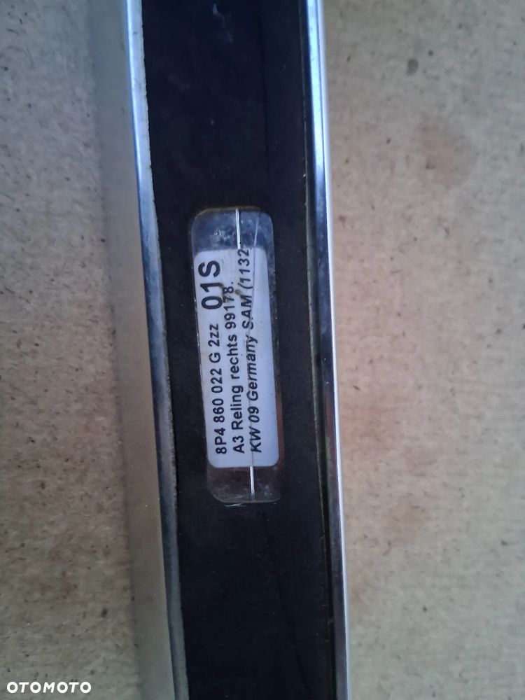 Relingi Audi A3 8P 5D Lift Prawy Lewy 8P4860022 - 2