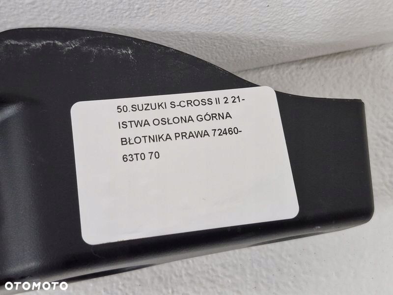 SUZUKI S-CROSS II 2 LISTWA OSŁONA GÓRNA BŁOTNIKA PRAWA 72460-63T0 - 6