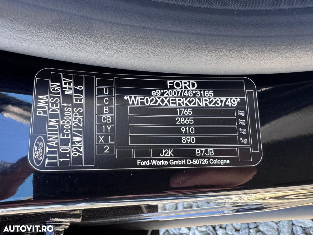 Ford Puma 1.0 EcoBoost MHEV Titanium - 5