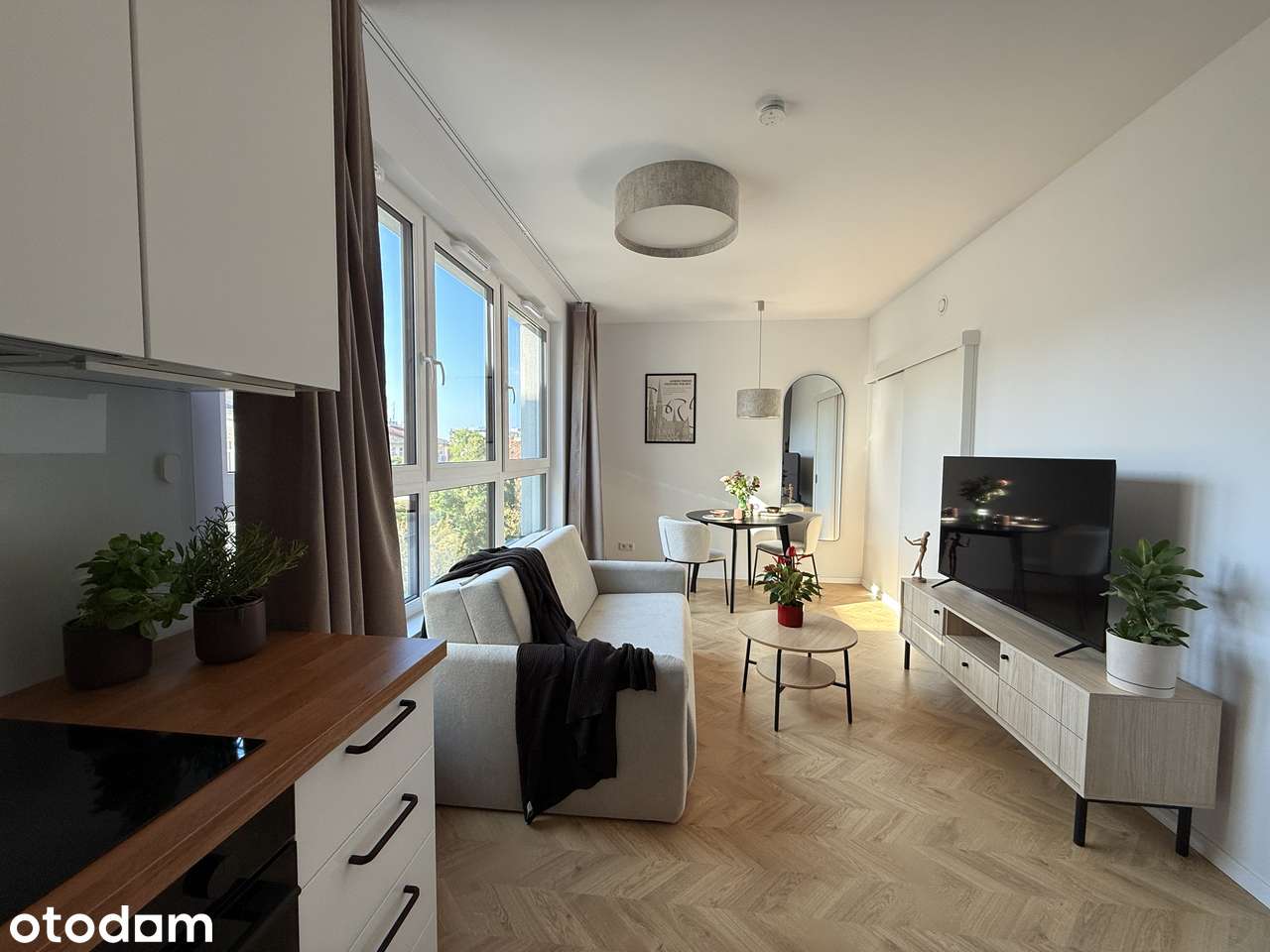 NOWE studio z wydzieloną sypialnią przy M2 Szwedzka (bezpośrednio)