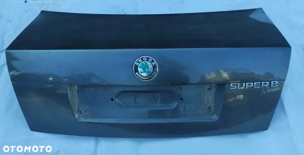 KLAPA BAGAŻNIKA SKODA SUPERB 1 3U0 SZARA WYSYŁKA !!!! - 1