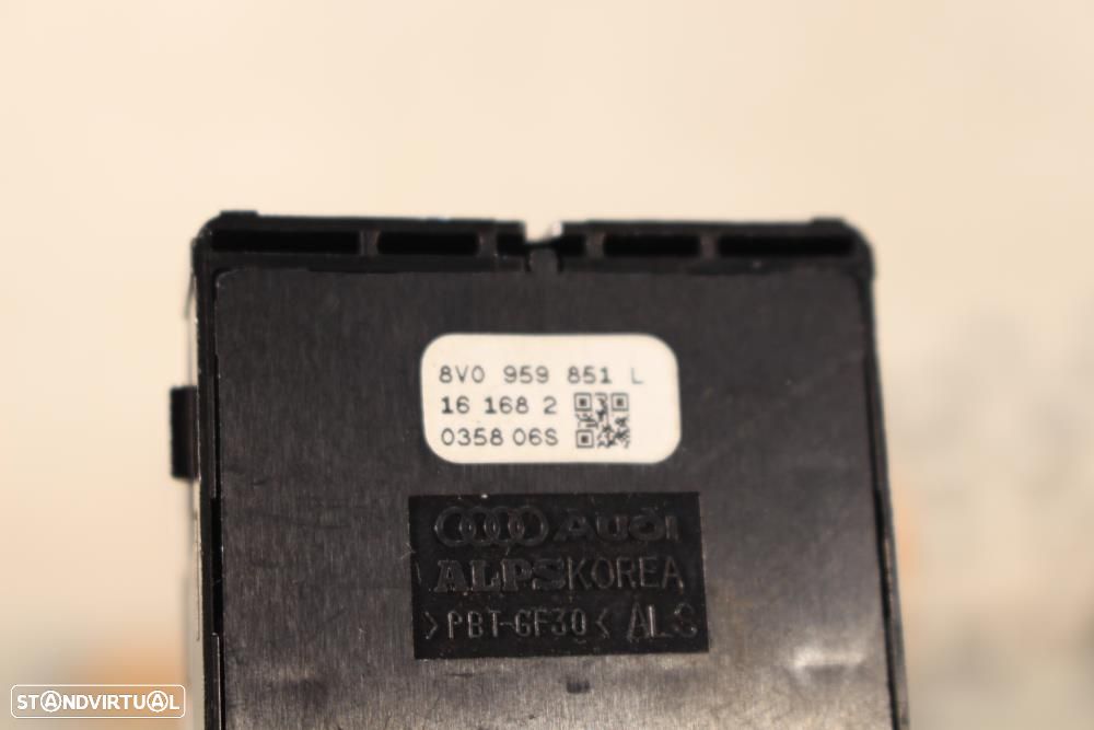 Botões / Comandos / Interruptorres Dos Vidros Audi A3 (8V1, 8Vk)  8V09 - 8