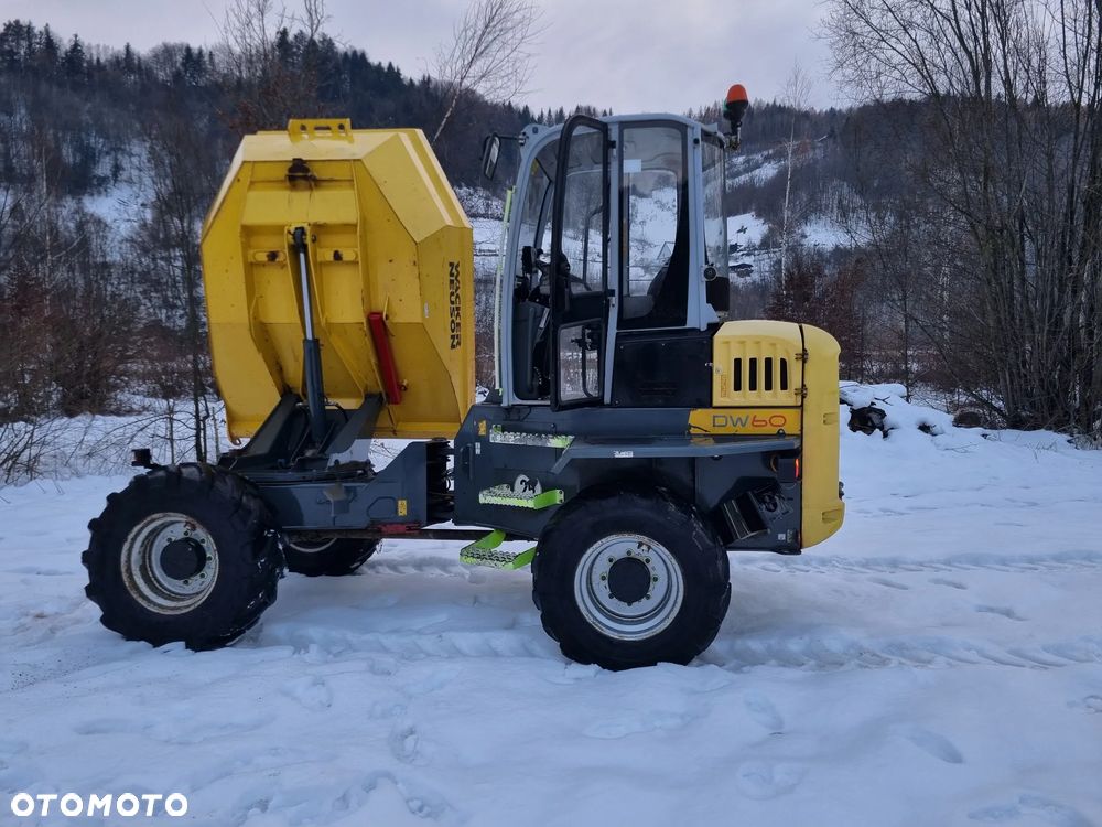 Wacker Neuson DW60 Wozidło 4x4 6 ton OBROTOWA koleba 1500mtg 2018 rok jak nowe z salonu PERKINS turbo silnik. Z Norwegii. Pełne sterowanie dżojstik REWERS HYDROSTATIC Ogrzewana Kabina Opony zero zużycia. Aktualna DEKRA. Kamera tył i Przód! Zero luzów i wycieków. Paka jak Nowa bez rys! - 17