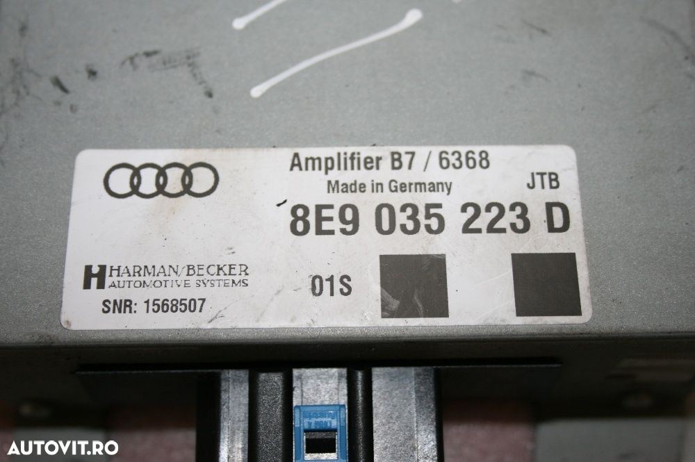Amplificator Statie Audi Audi A4 B6/B7 An 2002-2008 Livram Oriunde - 3