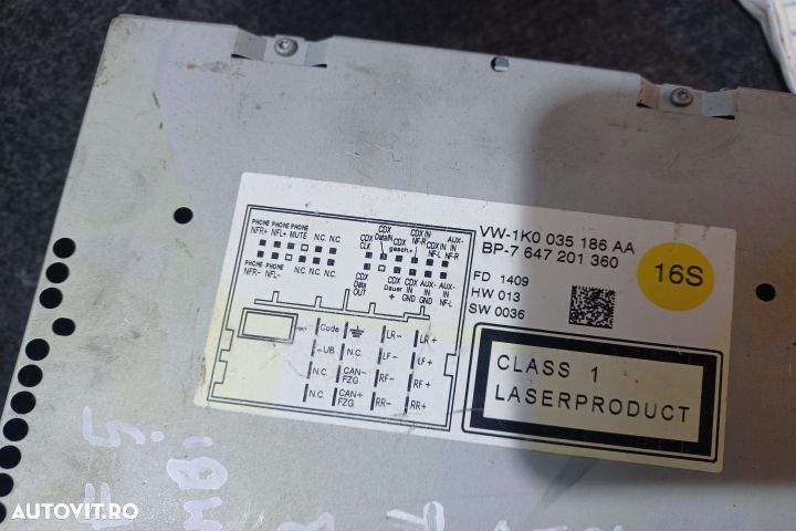 Radio cd 1K0035186AA Volkswagen VW Golf 5 [2003 - 2009] Variant wagon - 4