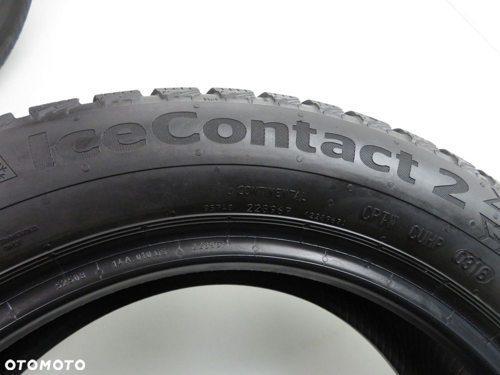 2X 175/65R15 OPONY ZIMOWE Z KOLCAMI CONTINENTAL ICECONTACT 2 88T XL DOT: 0316. - 3