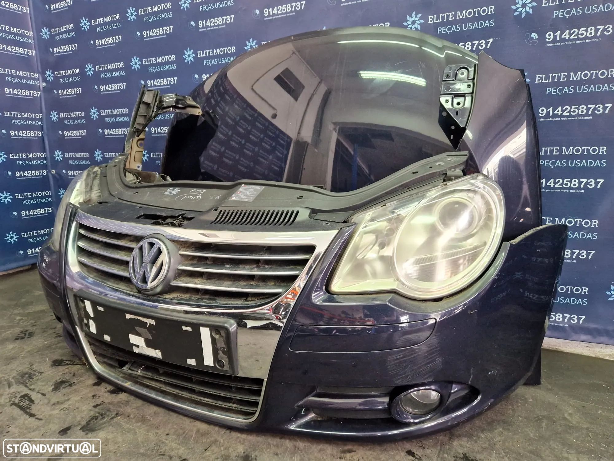 Frente completa usada VW EOS 2.0 TDI capot parachoques guardalamas oticas radiador - 1