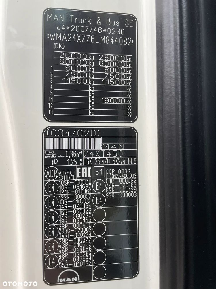 MAN TGX 26.470 6X2/4 BLS, serwisowany, - 17