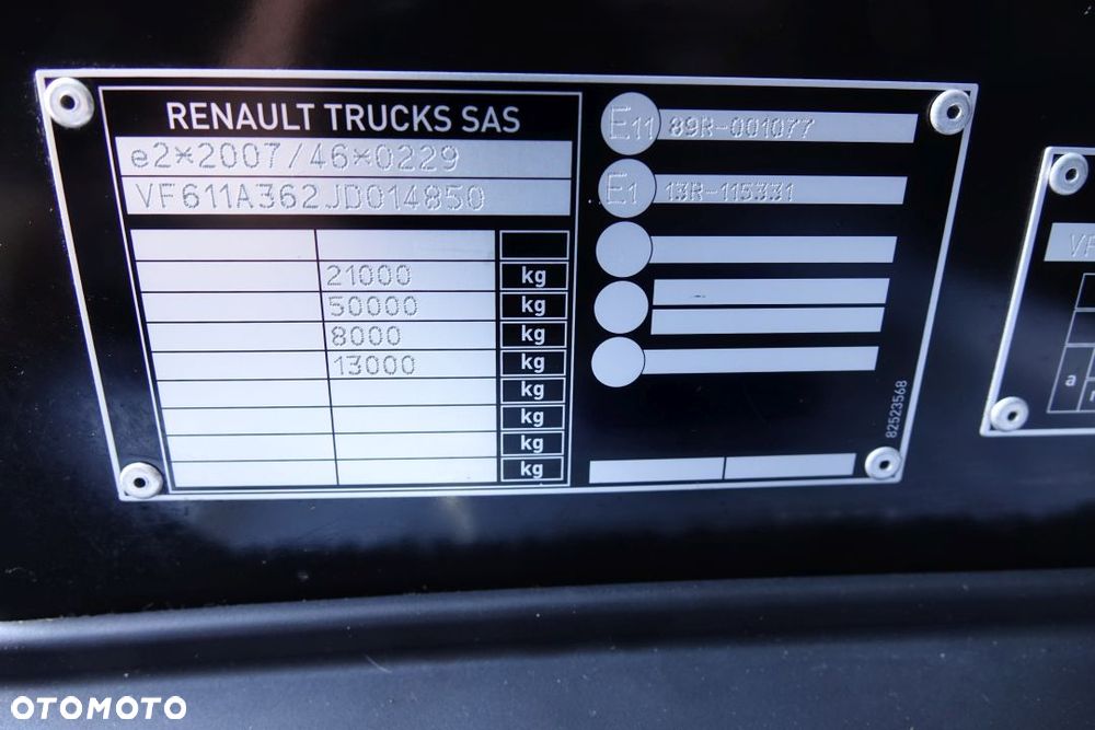 Renault GAMA T480 COMFORT / EURO 6 / STANDARD / AUTOMAT / RETARDER / KLIMATYZACJA POSTOJOWA / LODÓWKA / ALUMINIOWE FELGI - 30