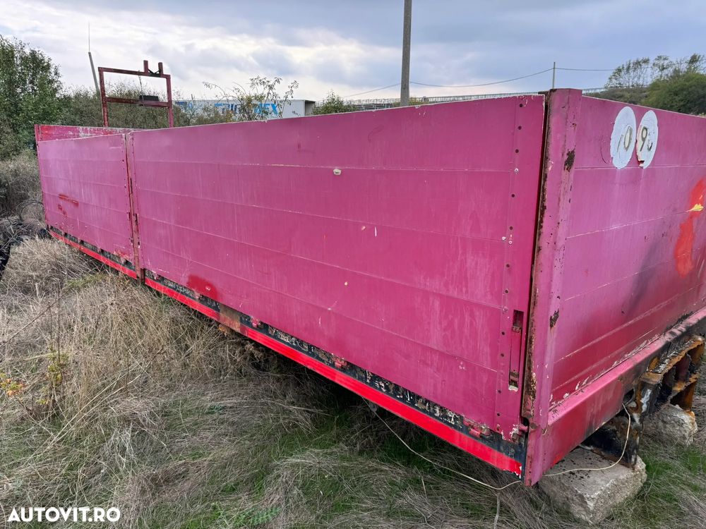 Suprastructura PLATFORMA  camion bascula cu obloane de Aluminiu 6.75 m lungime 1 m innaltime - 6
