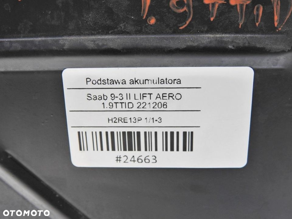PODSTAWA AKUMULATORA SAAB 9-3 II 1.9 TTID - 6