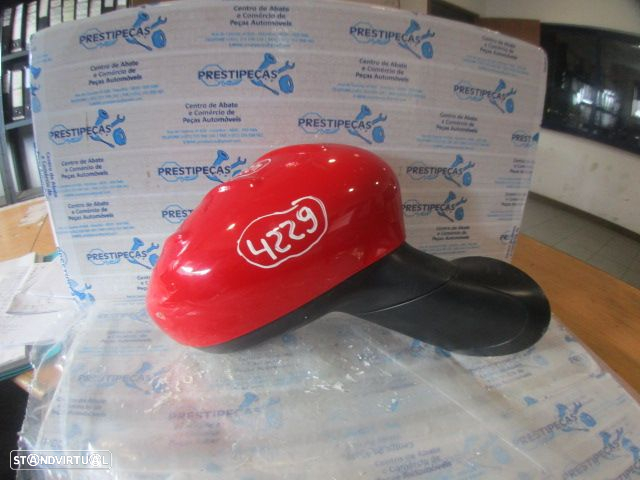 Espelho Esp4229 FIAT 500 2 FASE 1 2009 1.3D 75CV 3P BRANCO DRT ELETRICO 7 PINOS - 2