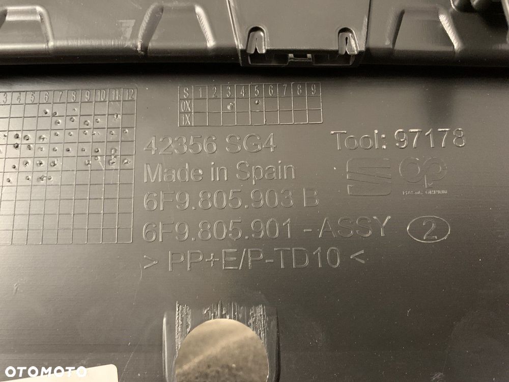 NOWY ORYGINALNY SPOILER DOKŁADKA ZDERZAKA PRZEDNIEGO PRZÓD SEAT ARONA LIFT 21-26 6F9 6F9805903B - 6